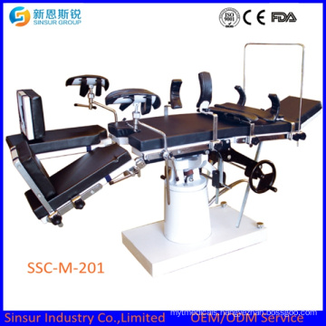 Hospital Radiolucent Manual Operating Table